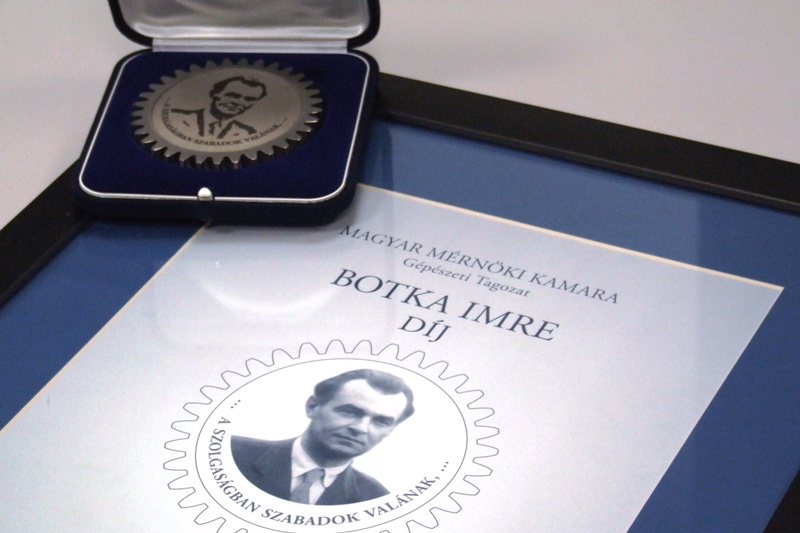 Botka Imre-díj érme